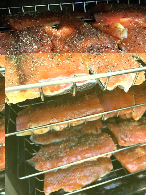 Smoked Rainbow Trout Recipe Smoked Lake Trout Brine Recipe, Smoked Lake Trout Recipe, Trout Brine Recipe, Smoked Trout Recipe, Smoked Fish Recipe, Wild Recipes, Trout Recipe, Fish Cooking, Smoker Bbq