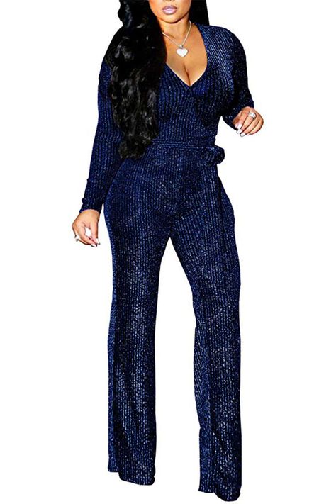 Jumpsuits Elegant, Cocktail Jumpsuit, Sparkly Jumpsuit, Pants With Belt, Jumpsuit Dressy, Jumpsuit Elegant, Disco Outfit, Knit Jumpsuit, Prom Outfits