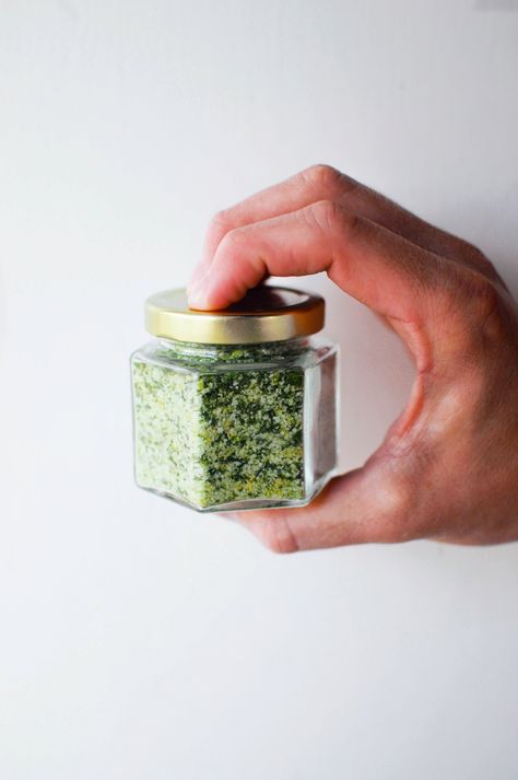 DIY Herb Salt | Farmbelly Preserve Fresh Herbs, Summer Herbs, Herb Salt, Basil Salt, Steak Dishes, Homemade Popcorn, Meat Seasoning, Make Lemonade, Roasted Root Vegetables