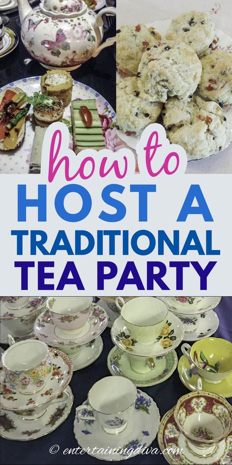 Easy Tea Time Recipes, Traditional Tea Party, Host A Tea Party, Scones And Clotted Cream, Tea Party Ideas, Books And Tea, Scone Recipes, Making Iced Tea, English Tea Party