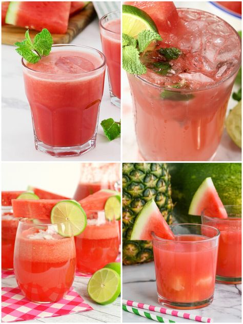 Watermelon Rum Drinks, Watermelon Rum Drink Recipes, Watermelon Cocktail Rum, Watermelon Alcoholic Drinks, Dark Rum Drinks, Spiced Rum Drinks, Rum And Lemonade, Coconut Rum Punches, Ginger Ale Cocktail