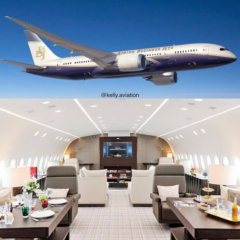 Luxury and more! on Instagram: “This is a private Boeing 787, do you like that interior? Tell us if you would buy something like this! . Credits: @kelly.aviation @boeing…” Private Boeing, Boeing Business Jet, Luxury Motivation, Gulfstream G650, Private Jet Interior, Millionaire Lifestyle Luxury, Luxury Jets, Plane Spotter, Luxury Motorhomes