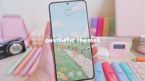 Wedding Core, Samsung Themes, Becky Higgins, Galaxy Theme, Pocket Scrapbooking, Cute Themes, Yt Channel, Themes Free, Homescreen Layout