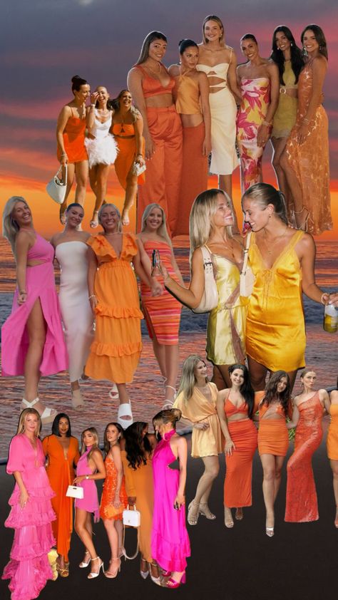 #myfirstshuffle Tequila Sunrise, Tequila, The Beach, Orange, Pink, Dresses