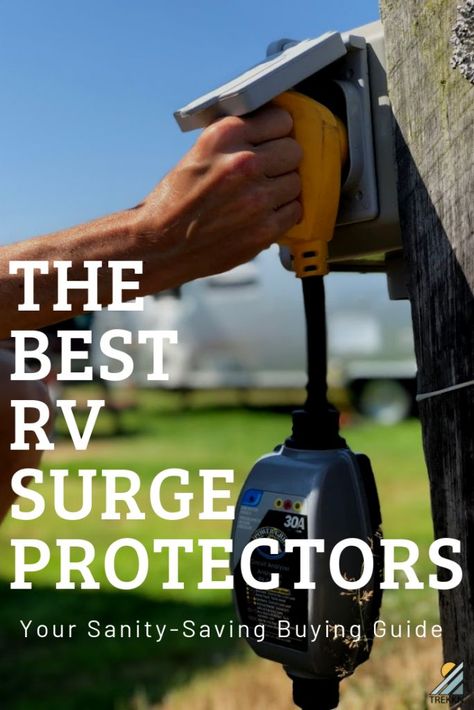 What are the best RV surge protectors on the market and do you really need one in order to RV? Come check out our handy dandy sanity-saving buying guide on surge protectors so you can be confident you're purchasing the right product & get your questions answered. #RVliving #RVtravel #RVaccessories #RVproducts Rv Modifications, Rv Surge Protector, Trailer Redo, Boho Camper, Rv Gear, Camper Reno, New Travel Trailers, Rv Camping Tips, Rv Maintenance