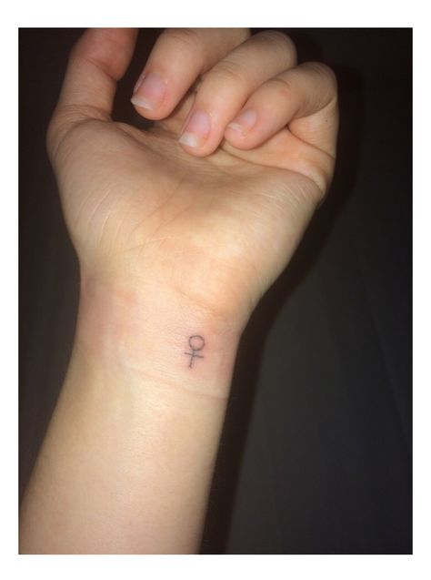 Feminism by EA - 12.02.17 Feminist tattoo / female sign / wrist tattoo / stick n poke / stick and poke / feminism / feminism tattoo Tattoo Stick N Poke, Feminism Tattoo, Female Sign, Tattoo Ideas Males, Feminist Tattoo, Stick Poke Tattoo, Tattoo Female, Stick N Poke, Stick N Poke Tattoo