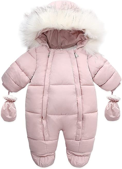 Amazon.com: Baby Girl Winter Snowsuit Toddler Jacket Clothes For Boy Infant Jumpsuit Hoodied : Clothing, Shoes & Jewelry Baby Snow Outfit, Toddler Snowsuit, Baby Flannel, Baby Snowsuit, Baby In Snow, Winter Jumpsuit, Winter Baby Clothes, Baby Boy Jackets, Winter Outfits For Girls