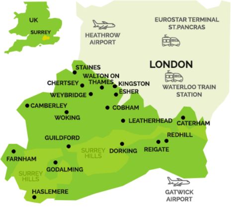 Farnham Surrey, Guildford Surrey, England Map, Surrey England, Gatwick Airport, Uk History, Organic Wine, Tourism Website, Heathrow Airport