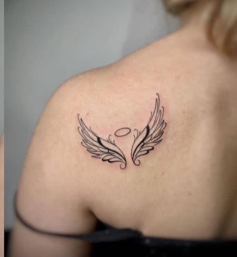 Tattoo Ideas Female Collar Bone, Angel Wings Tattoo Forearm, Couples Hand Tattoos, Tattoo Fixes, Memorial Tattoo Ideas, M Tattoos, Piercing Inspo, Angel Wings Tattoo, Couple Hands