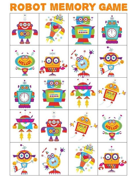 Robot Games For Preschool, Robot Preschool, Robot Activities, Robots Preschool, Robot Classroom, Robot Activity, Literacy Activities Preschool, Robot Craft, Robot Birthday Party