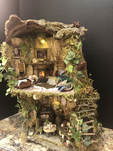 Shell Sink, Kiwi Vine, Fairy Room, Fairy Tree Houses, Fairy Village, Arte Indie, Fairy House Diy, Fairy Home, Fairy Garden Designs