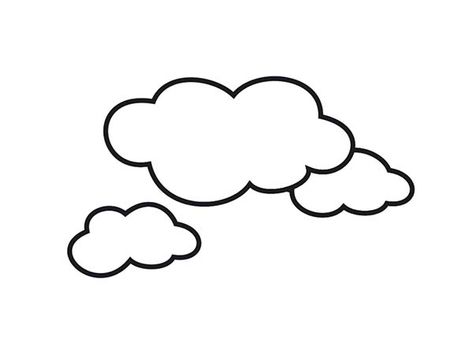 Awesome Shape Of Clouds Coloring Page : Kids Play Color Simple Cloud Design, Clouds Drawing Simple, Coloring Clouds, Clouds Line Drawing, Cloud Drawing Simple, Cloud Sketch Simple, Clouds Outline, Cloud Clipart, Sun Outline