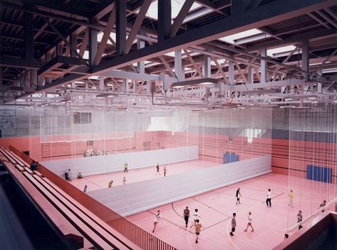 Indoor Tennis, Indoor Volleyball, Multipurpose Hall, Sport Court, Sport Hall, Recreation Centers, Sports Complex, Roof Structure, Architecture Office