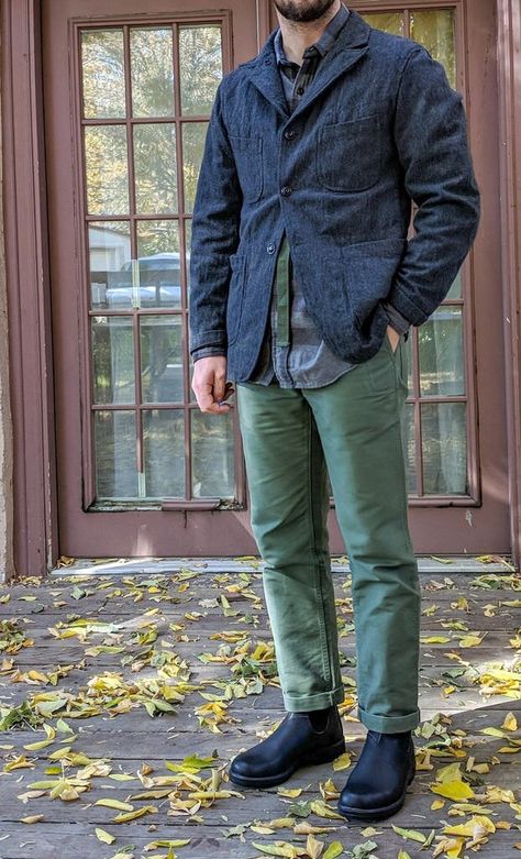 How To Style Blundstones, Mens Blundstone Outfit, Blundstones Outfit, Blundstone Boots Mens, Drew Outfits, Blundstone Outfit, Dress Boots Outfit, Male Energy, Cargo Pants Outfit Men