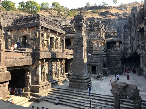 You need to go to Ajanta and Ellora - Hotfoot - Medium Ajanta Ellora, Ajanta Caves, India Tourist, Temple India, Indian Temple Architecture, Ancient Paintings, Temple Architecture, Landscape Photography Nature, India Tour