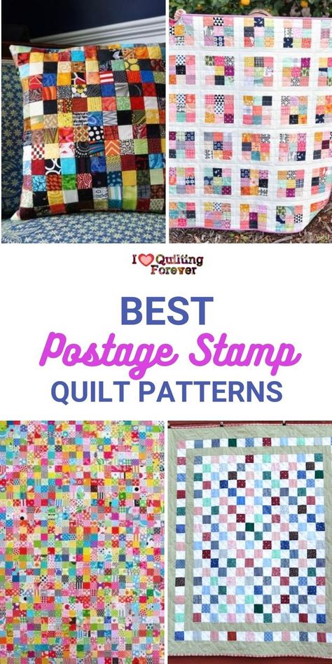 We have gathered Postage Stamp Quilt Pattern different versions. Click our link to know more. 400+ Free Quilt Patterns for Beginner & Expert. All Quilters can get inspired! Stamp Quilt Patterns, Beginner Quilt Patterns Free, Baby Memory Quilt, Baby Quilts To Make, Easy Crochet Basket, Easy Crochet Basket Pattern, Stamp Quilt, Free Quilt Tutorials, Scrap Quilting