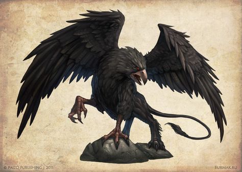 Sinister/Evil Griffin Mythical Animal, Digital Art Gallery, Fantasy Beasts, Mythical Creatures Art, Mythological Creatures, Mystical Creatures, Arte Fantasy, Fantasy Rpg, Magical Creatures