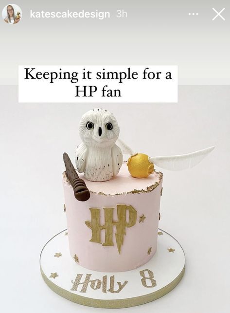 Mini Harry Potter Cake, Harry Potter Mini Cake, Harry Potter Small Cake, Harry Potter 2 Tier Cake, Harry Potter Birthday Cake Hedwig, Harry Potter Cake 2 Tier, 7th Birthday Cakes, Mini Tortillas, Harry Potter Cake