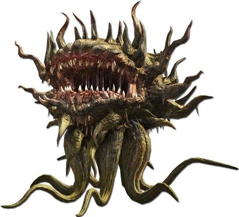 this final fantasy monster is the most annoying monster ever with it bad breath attack Dungeon Art, Rpg Creatures, Huge Monster, Plant Monster, Monster Ideas, Fantasy Universe, Lovecraftian Horror, Final Fantasy Collection, Giant Monsters