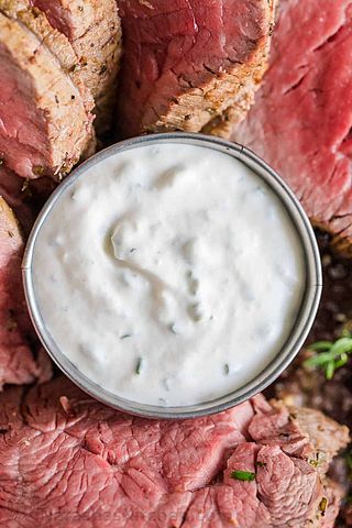 Horseradish Sauce Recipe | Natasha's Kitchen | Bloglovin’ Horseradish Sauce Recipe, Prime Rib Sauce, Horseradish Cream Sauce, Creamy Horseradish, Creamy Horseradish Sauce, Beef Tenderloin Recipes, Fresh Horseradish, Beef Sandwiches, Horseradish Cream