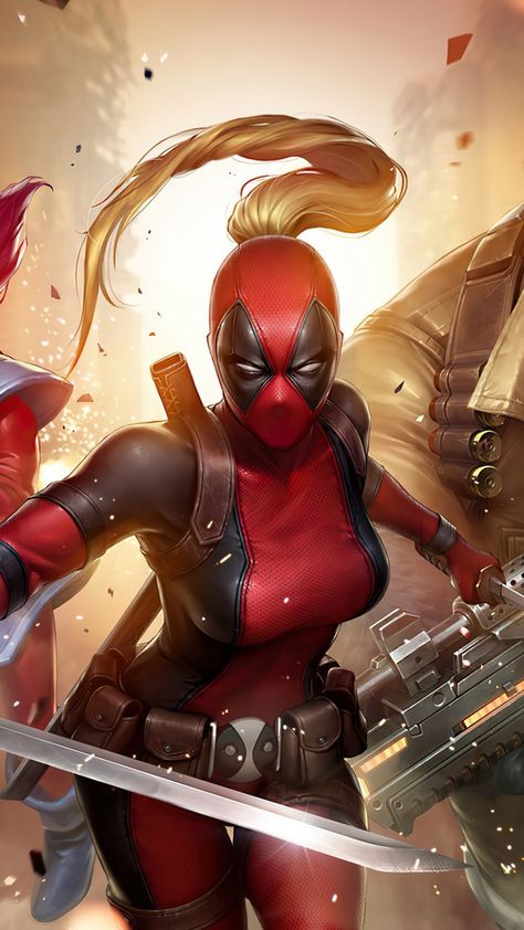 Female Deadpool, Deadpool Fan Art, Gambit Marvel, Rise Of The Tomb Raider, Female Comic Characters, Shoe Hacks, Deadpool Funny, Rare Gallery Wallpaper, Deadpool Art