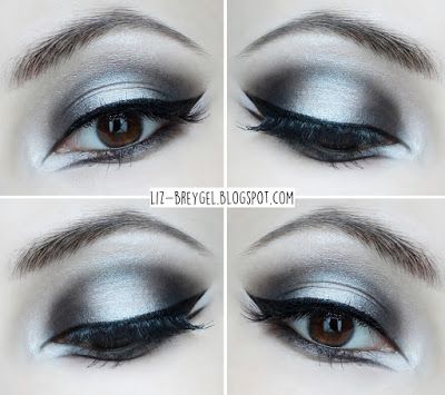 Beauty Angel: Gothic Makeup / Step by Step Tutorial Gothic Makeup Tutorial, Maquillage Goth, Gothic Make Up, Dramatic Eyeliner, Goth Eye Makeup, Eye Makeup Glitter, Goth Make Up, Black Eye Makeup, Make Up Designs