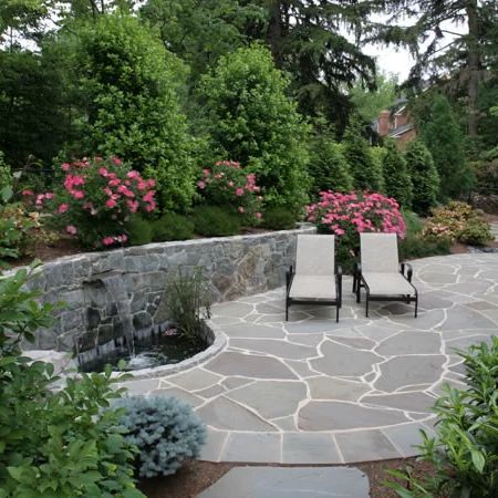 Patio With Pergola, Family Yard, Pool Paving, Flagstone Pavers, Bluestone Pavers, Paving Ideas, Crazy Paving, Patio Layout, Outdoor Paving