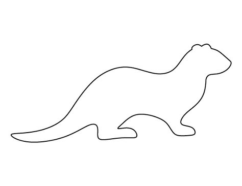 Otter pattern. Use the printable outline for crafts, creating stencils, scrapbooking, and more. Free PDF template to download and print at http://patternuniverse.com/download/otter-pattern/ Otter Pattern, Doodle Template, Lon Bia, Printable Outline, Draw Zentangle, Coloring Crafts, Iris Paper Folding, Woodland Quilt, Animal Outline