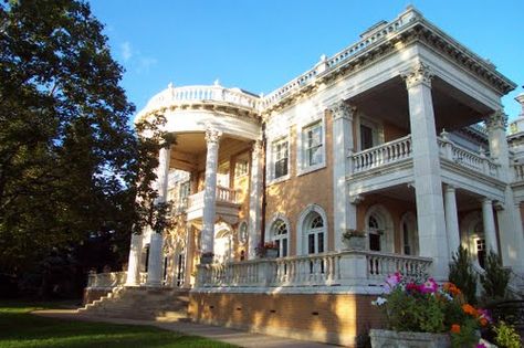 ❥ Grant Humphreys Mansion~ Denver, CO Grant Humphreys Mansion, Weddings Receptions, Brick Facade, Colonial Revival, Haunted Places, Town Hall, Denver Colorado, Dream Homes, Terra Cotta