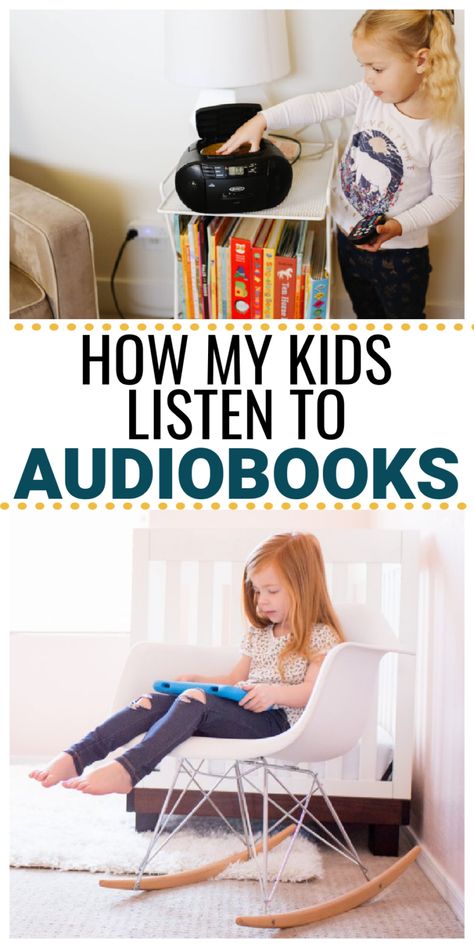 How my kids listen to audiobooks Listening Station, Audio Books For Kids, Listening Center, Best Audiobooks, Teaching Literature, Kids Tablet, Book Organization, Toddler Fun, Toddler Books