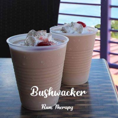 Bushwacker | Rum Therapy Bushwacker Drink, Bushwacker Recipe, Rum Recipes, Bushwacker, Boozy Drinks, Rum Drinks, Mixed Drinks Recipes, Cocktail Drinks Recipes, Coconut Rum