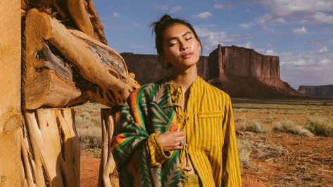 How Orenda Tribe is encouraging Indigenous collaboration in New Mexico. Fast Fashion Brands, Native Style, Indigenous Culture, Native American Culture, Native American Fashion, American Fashion, Brand Building, Alternative Girls, Vintage Branding