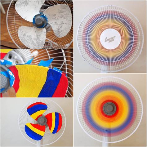 (via How to DIY Creative Rainbow Fan | iCreativeIdeas.com) Rainbow Fan, Diy Fan, Fan Blades, Kids Corner, Diy Creative, Creative Crafts, Different Types, Diy Gifts, Woodworking Projects