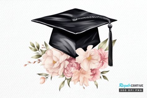 Print On Demand (POD) Graphics Graduation Graphic Design, Graduation Painting, Floral Graduation Cap, Graduation Cap Clipart, Cap Clipart, Graduation Logo, Graduation Clip Art, Crafter Logo, Graduation Clipart