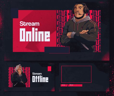 Youtube Stream Overlay, Twitch Overlay Ideas, Live Streaming Setup, Stream Overlay Design, Twitch Branding, Overlays Twitch, Logo Twitch, Banner Twitch, Twitch Stream Overlay