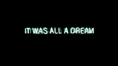 Imagen de quote, Dream, and grunge Feelings Off, It Was All A Dream, Neon Quotes, Neon Words, Photo Caption, Neon Light Signs, Neon Art, Twitter Header, Neon Lighting