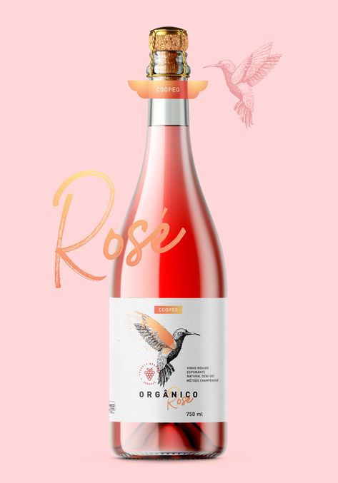 Celebrate The Rosé All-Day Spirit | Dieline Rose Label Design, Rose Wine Packaging, Wine Bottle Branding, Rose Wine Label Design, Wine Bottle Design Label, Wine Advertising Design, Wine Label Design Ideas, Rose Wine Label, Wine Branding Design