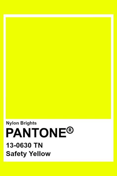 Safety Yellow Color Palette, Pantone Neon Colors, Pantone Colors Bright, Pantone Bright Colors, Neon Yellow Colour Palette, Neon Yellow Palette, Bright Yellow Color Palette, Colour Palette Yellow, Neon Pantone