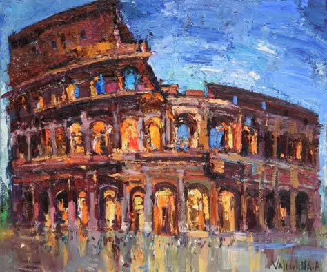 Buy "Symbol of Rome" Colosseum Italy painting, Oil painting by Anastasiya Valiulina on Artfinder. Discover thousands of other original paintings, prints, sculptures and photography from independent artists. Rome Painting, Halloween Canvas Paintings, Rome Art, Abstract Painting Diy, Italy Painting, City Painting, Art Painting Gallery, Pop Art Wallpaper, Boat Painting