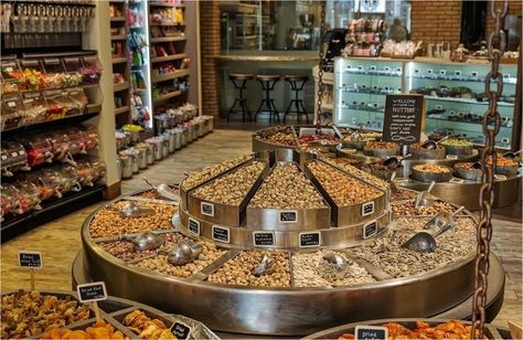 Grain Store, Deli Shop, Bakery Shop Design, Shop Shelving, Specialty Drinks, Grocery Store Design, Grocery Supermarket, Retail Store Interior Design, Supermarket Design