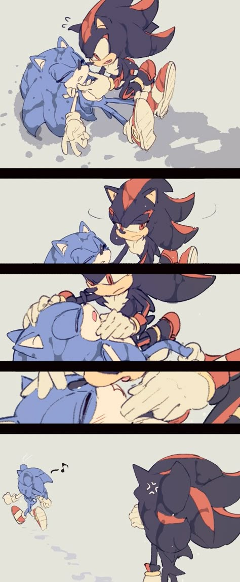 Sonadow Boom Comic, Tails Sonic Aesthetic, Sonadow Fanart Cute, Noi X Leif, Sonadow Fanart Kiss, Sonic And Shadow Comics, Sonic X Shadow Fanart Comic, Sonadow Fanart Comic, Sonicxshadow Fanart