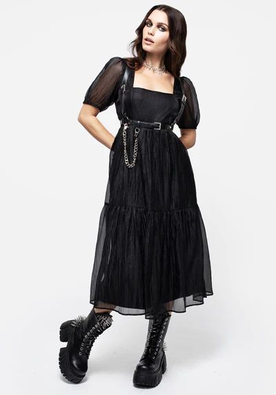 Women’s New – Disturbia Disturbia Clothing, Heart Skips A Beat, Midi Smock Dress, Dark Clothing, Gothic Grunge, Goth Style, Gothic Makeup, Brunch Ideas, Swimwear Dress