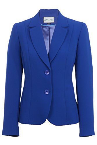 Female Shirt Designs, Royal Blue Skirts, Outfit Beige, Royal Blue Suit, Blazer Pattern, Women's Office, Dressy Jackets, Jacket Outfit Women, Office Suit