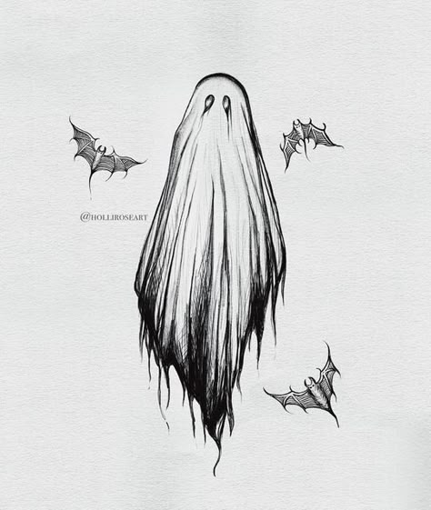 Cool Small Drawings, Bat Sketch, Chris Tattoo, Nature Tattoo Ideas, New Art Style, Norse Mythology Tattoo, Tatuagem Masculina Pequena, Scary Drawings, Ghost Drawing