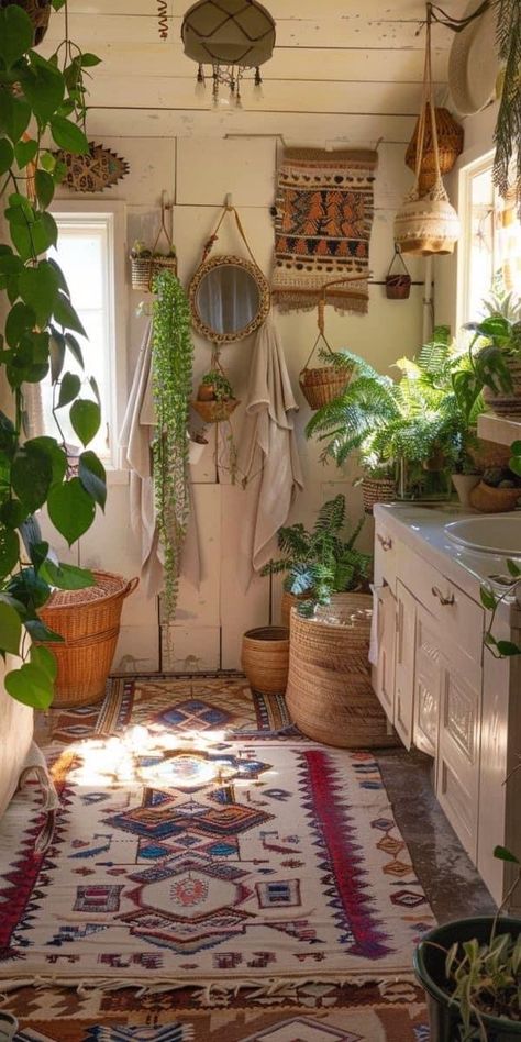 Beach Shack House, Boho Modern Bathroom, Boho Room Inspiration, Bohemian Rooms, Boho Bathrooms, Shack House, Boho Style Bathroom, Boho Modern Farmhouse, Boho Bungalow