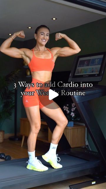 Hayley Madigan on Instagram: "3 Ways to Add Cardio into your Weekly Routine without losing muscle! Ad

If you’re like me and you find it hard to grow muscle but you also want to add cardio for general fitness and heart health, then here are my favourite ways to improve my cardiovascular fitness without inhibiting any muscle gains!

These workouts are perfect for home workouts especially when using the @nordictrack_uk 2450 Treadmill which has a quiet Incline of up to 12 and goes up to Speed 19kpm. A built in AutoBreezeTM Fan to cool you down and Fixed Runners FlexTM Cushioning enabling comfort with every step.

1)Hill Sprints - Sprinting at an incline supports lower body muscular power especially in the glutes, whilst sprints in the form of HIIT can aid cardiovascular fitness without sacrif Sprint Intervals, Lean Muscle Mass, Circuit Training, Aerobic Exercise, Lean Muscle, Muscle Mass, Gain Muscle, Running Motivation, Lower Body