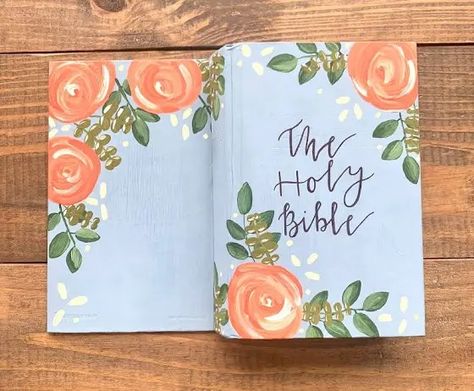 Painted Bible Cover, Painted Bible, Hand Painted Bible, Niv Bible, Personalized Bible, Bible Cover, Bible Covers, Custom Paint, Bible Verses