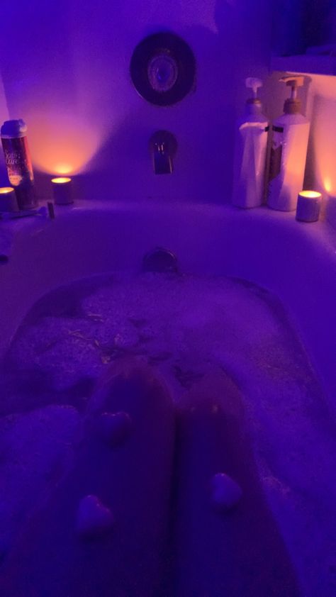 Shower Vibes Aesthetic, Night Shower Aesthetic, Bath Vibes, Shower Vibes, Shower Aesthetic, Bath Aesthetic, Self Motivation Quotes, Purple Vibe, Future Apartment Decor