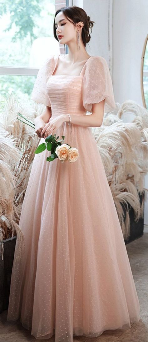 Pink Ball Dresses, Romantic Prom Dress, Pink Evening Gown, Pink And Gold Dress, Prom Dress Pink, Pink Evening Gowns, A Line Prom Dress, Gold Prom Dresses, Pink Evening Dress