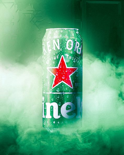 A Heineken Can design #Photomanipulation #Heineken #Brand Design #Digitalart Heineken Poster, Beer Commercials, Heineken Beer, Brand Messaging, Drink Design, Movie Posters Design, Drinks Design, Can Design, Photography Products